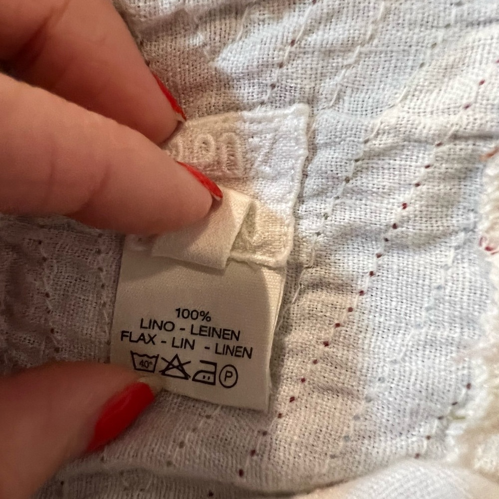 Luxury Brand 120% Lino Linen Strapless Crop Top - Picture 4 of 5